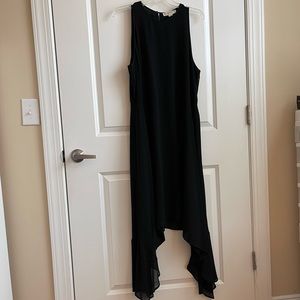 NWOT Michael Kors Asymmetric Hem Black Dress